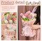 Crochet Kit for Beginners - Flower Bouquet With Step-by-Step Video Tutorials for Adults, Birthday, DIY Craft Home Decor (Pink)